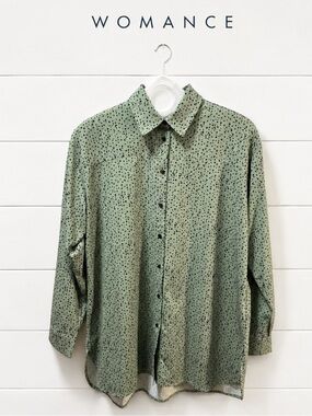 WOMANCE – Green Polka Dot Tunic Size XS
